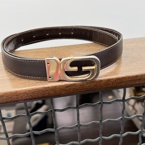 Vintage Gucci reversible brown/patent belt